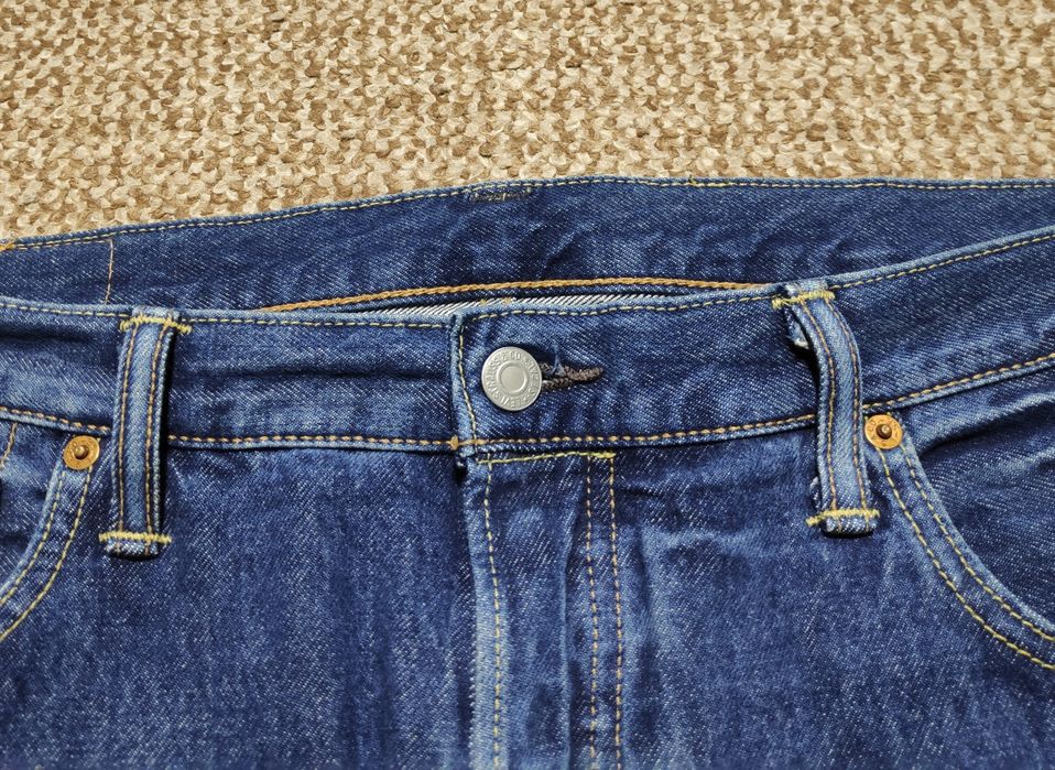 Levi's 501 W36 L30 джинси straight оригінал blue jeans