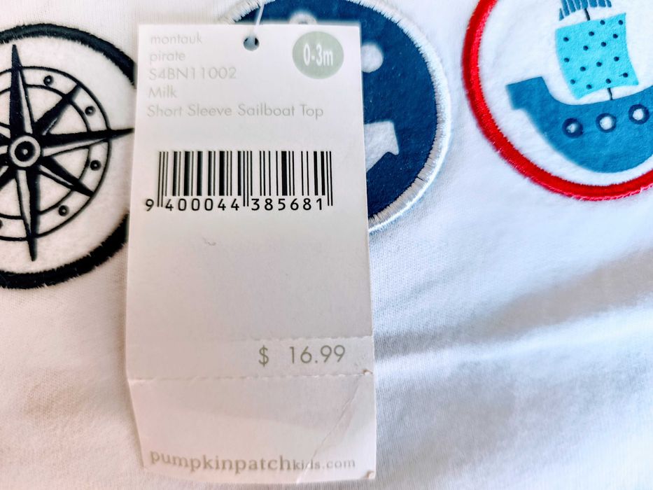 Дитячі футболки на 3 місяці. Нові. Ralph Lauren, Pampkin Patch