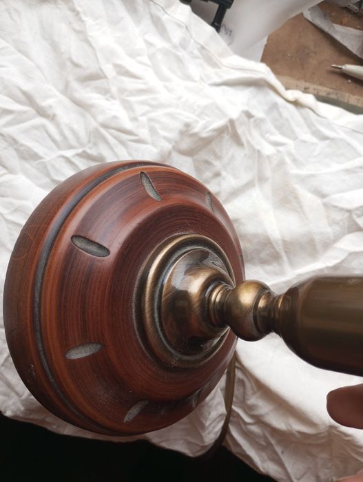 Настольная лампа винтаж светильник дерево