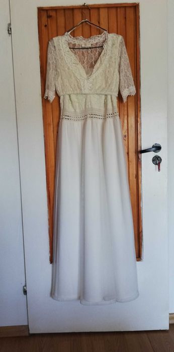 Zestaw ślubny, suknia 44-46, bolerko plus welon
