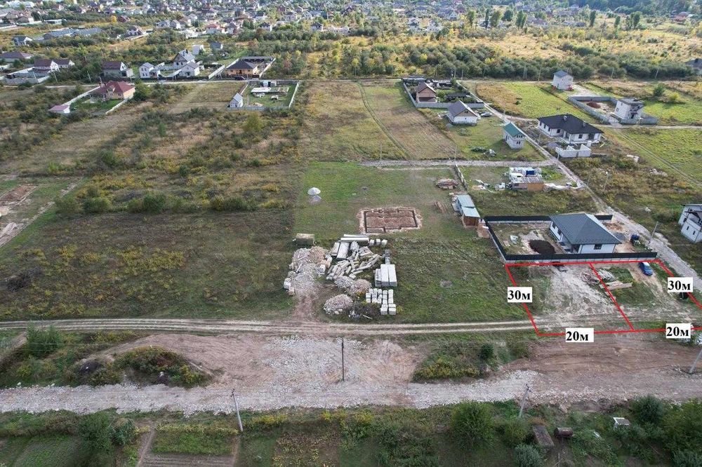 Тарасівка Продаж землі 6 соток вул. І. Діхтяренко кутова – pohled 3