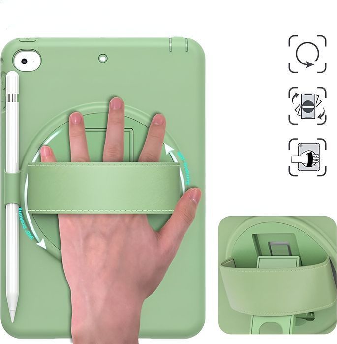 Etui z Podstawką i Uchwytem do iPad Mini 5/Mini 4 7.9 Cala Zielone
