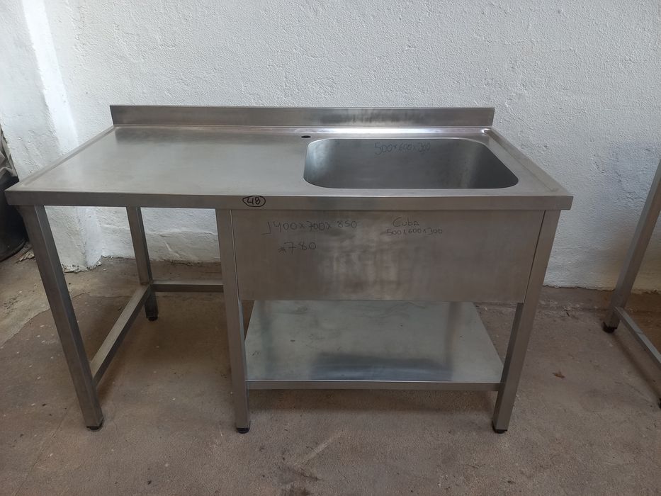 Cuba inox grande bancada