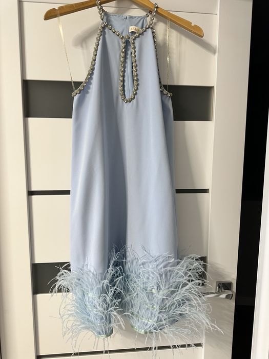 Сукня коктейльне з пірям