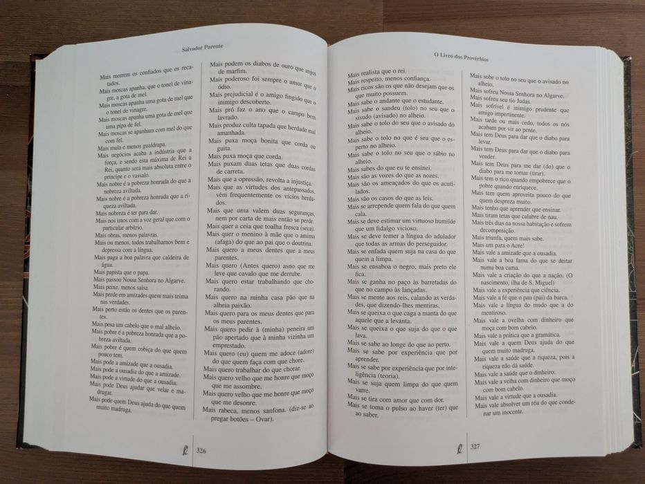 L " O Livro dos Provérbios " Salvador Parente (Como Novo)