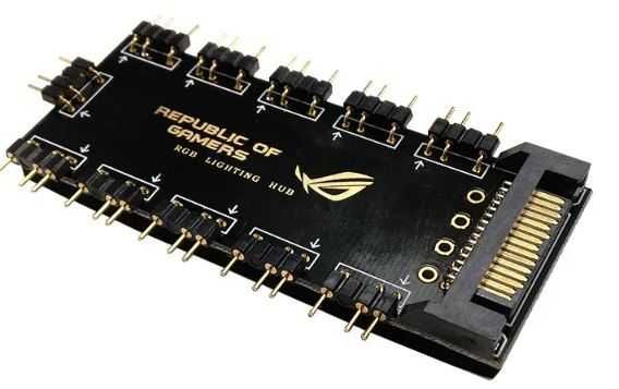 Rozdzielacz HUB do podświetlenia RGB - 10 wyjść