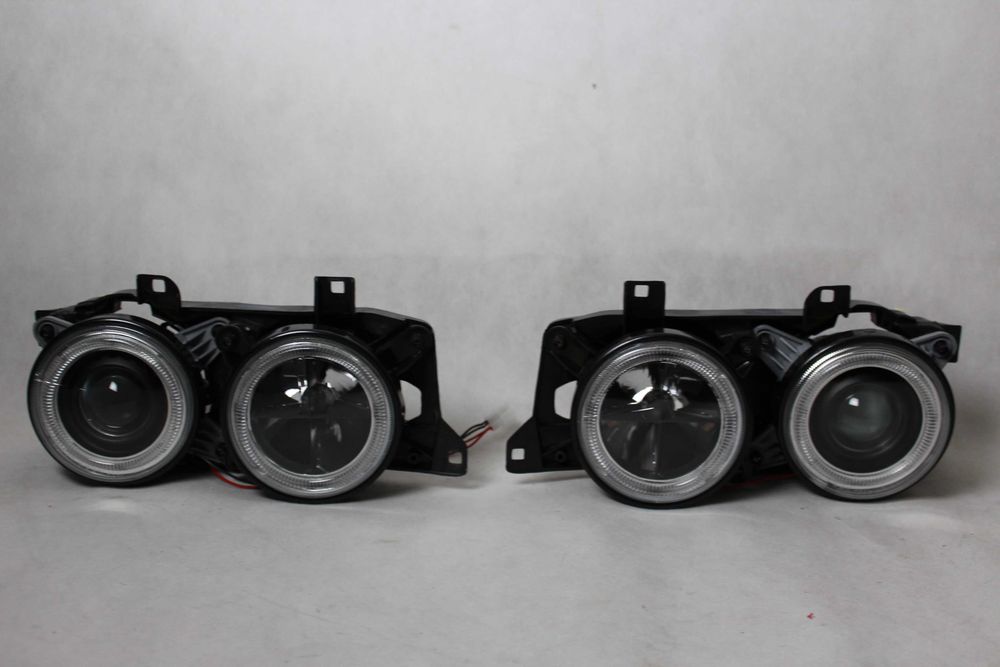 Reflektory lampy przednie przód BMW E32/E34 Angel Eyes RINGI DEPO NOWE