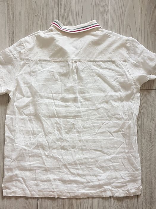 Koszulka polo jak nowa U.S. Polo ASSN. biała/ecru, r. L,