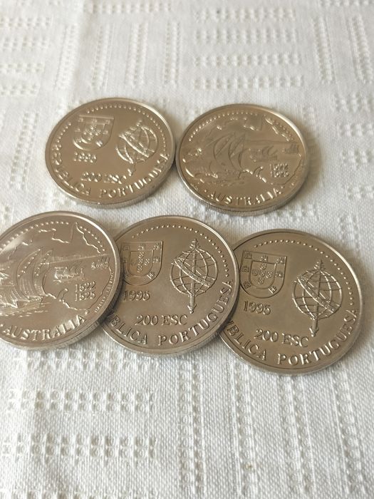 Moedas antigas Portuguesas descobrimentos Austrália