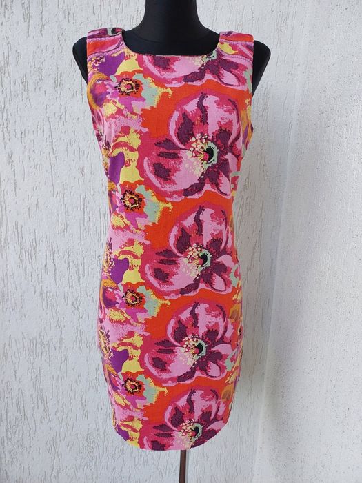 PEACOCKS Sukienka w kwiaty roz M.