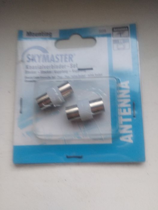 Skymaster stecker tv 2 sztuki kabel telewizyjny