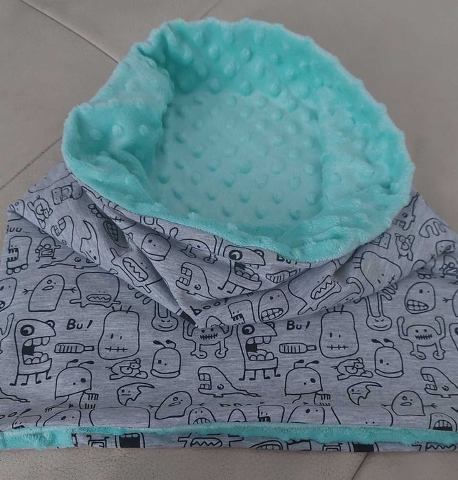 Ciepły komin hand-made, duży; jedyny taki na rynku
