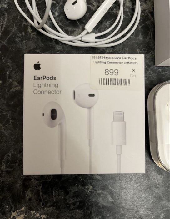 Earpods lightning лайтнинг наушники проводные оригинал Apple