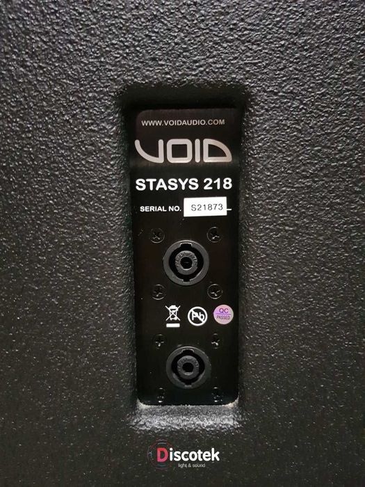 Subwoofer Void Stasys 218 | 2,4 kW | 2x18" |