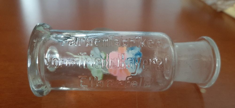 4 frascos vidro de laboratorio pintados a mão para decoração
