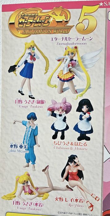 Sailor Moon - 7figuras, 5figuras, world 5, Candeeiro Led, SweetieS