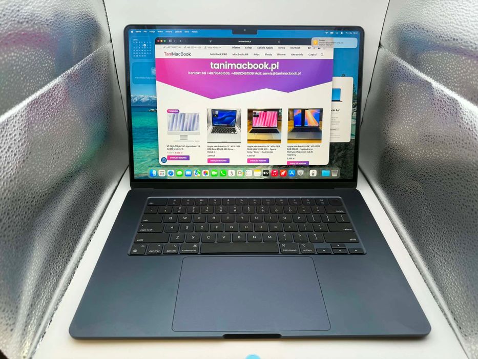 15cali M2 16gb 512gb SSD Apple MacBook AIR 15 A2941 midnight FV23 B retina