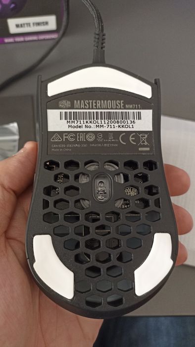 Rato Gaming Cooler Master MM711 (RGB) - Preto Matte