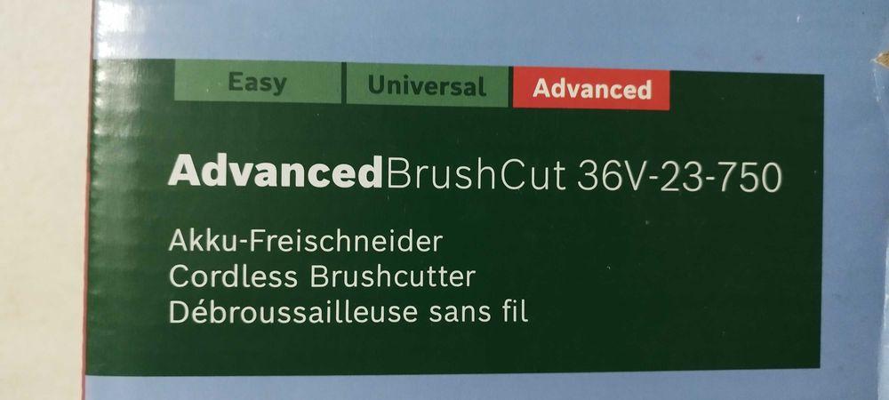 Roçadora a Bateria Bosch AdvancedBrushCut 36V-23-750 - Nova