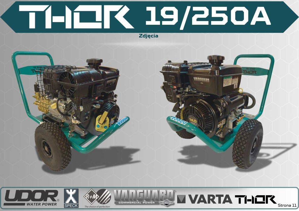 Myjka ciśnieniowa THOR 19/250A – 19L/min 250 bar *Vanguard 14KM*UDOR*