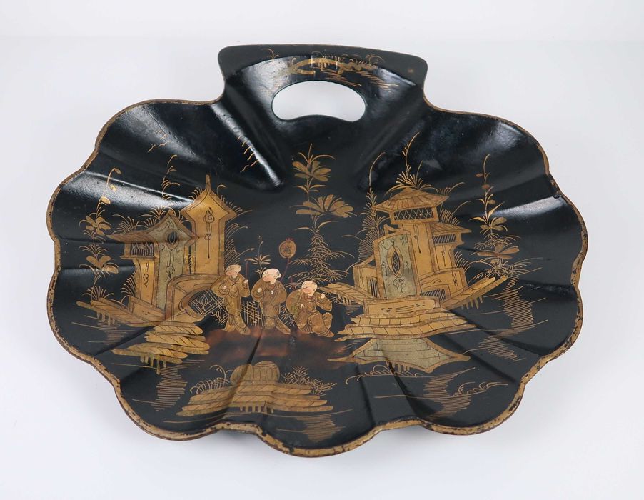 Bandeja Oriental Lacada Séc. XIX/XX (ref. 2)