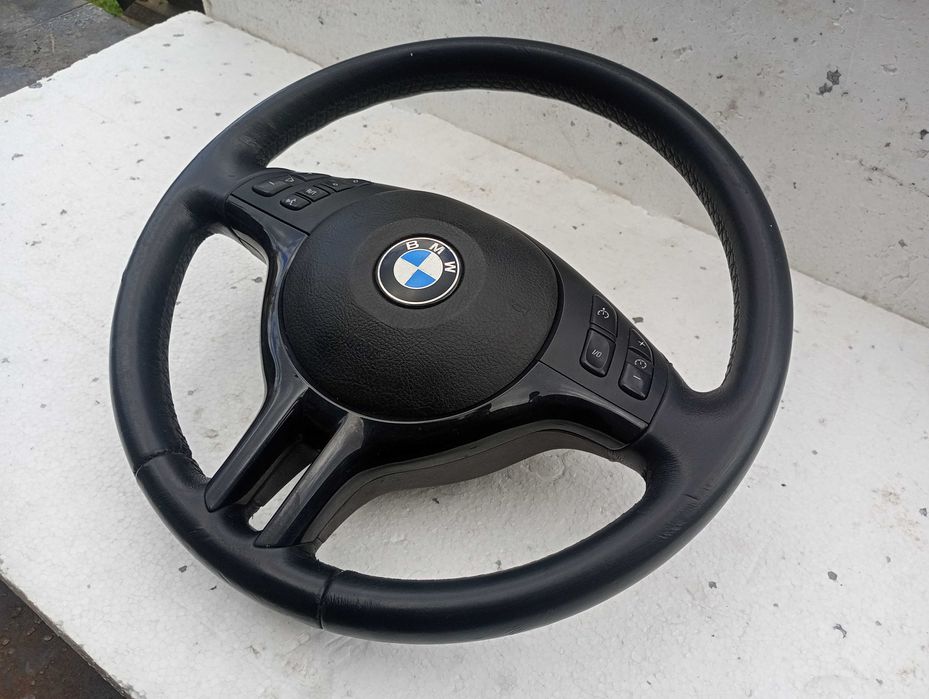 Kierownica trójramienna multifunkcja M Pakiet M3 M5 BMW E38 E39 E46 Z3 X3 X5 ORI SKÓRA