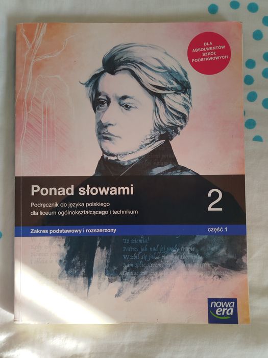 podręcznik do języka polskiego "Ponad słowami" klasa 2 część 1
