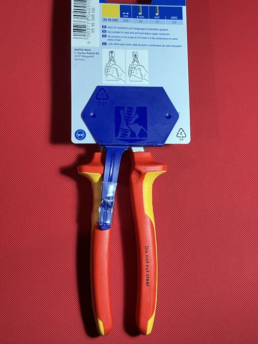 Alicate VDE knipex corta cabos