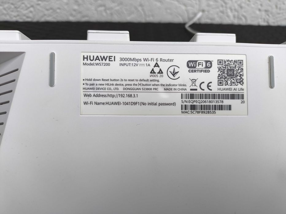 Router Huawei AX3 Quad-Core - Wifi 6 - WS7200