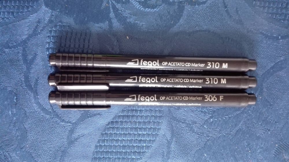 Canetas FILTRO / CD DVD / EDDING 1200 - VERDE cor 11 ou PRETO 306 F ou