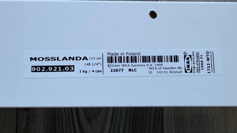 Półki Ikea Mosslanda