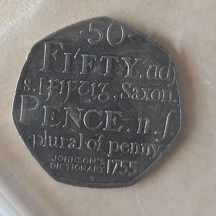 50 Pence comemorativas variadas