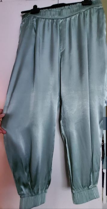 Spodnie satynowe Zara r. XL