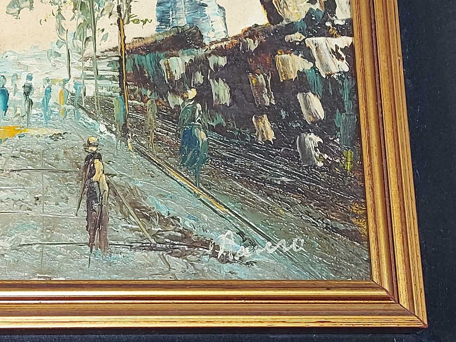 Quadro a Óleo sobre Contraplacado, assinado