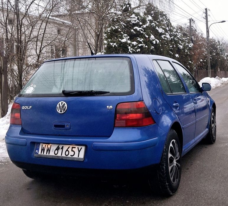 Ładny VW Golf 4 1.6B 100Km Radio 2 Din Bluetooth