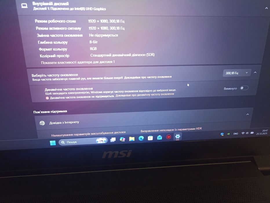 MSI gs66 Stealth 300Hz