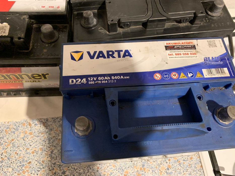 Akumulator Banner Varta 60ah 72ah sprawdzony gwarancja