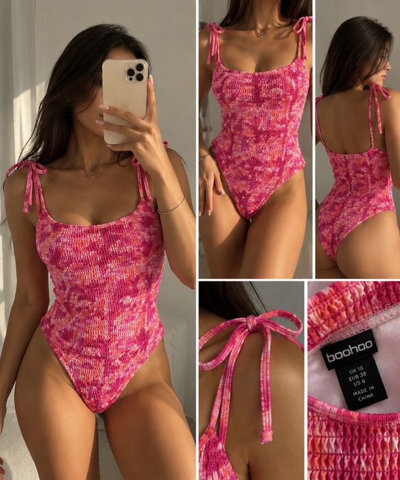 Новий рожевий купальник Boohoo | M / EU 38