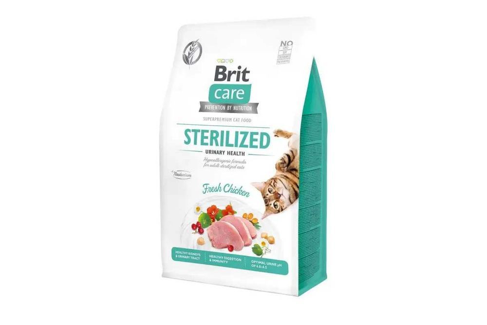 7кг Корм для стерилизованных котов Brit Care Cat Sterilized Urinary