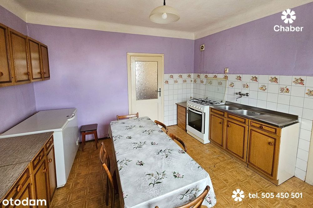 Siedlisko z domem 100 m2, działką 3378 m2 na wsi