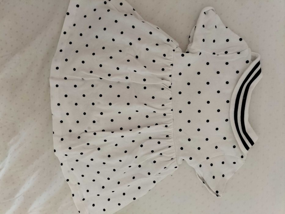 Vestido navy em algodão 1-2m