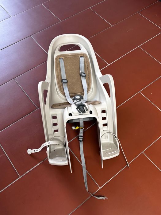 Cadeira de bicicleta Polisport Groovy – Bege – Fixação na bagageira