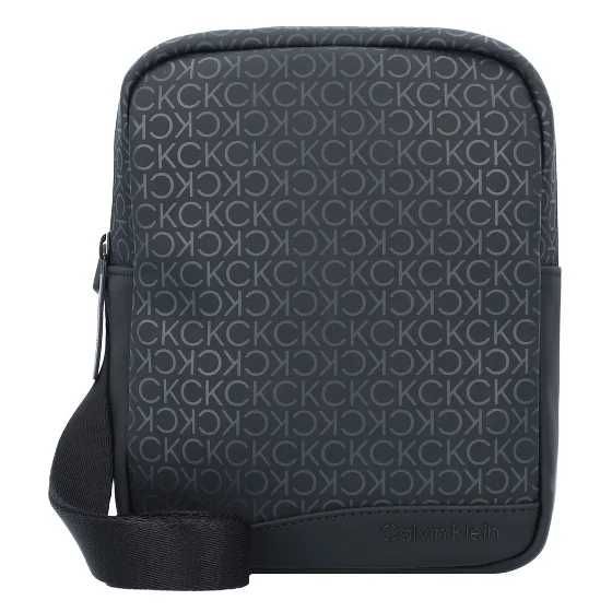 Сумка Calvin Klein Monogram Messenger | TOTAL BLACK (прорезинена) гарної якості
