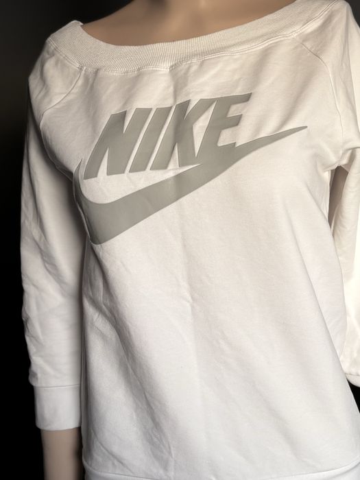 Bluza biała szare Logo S M