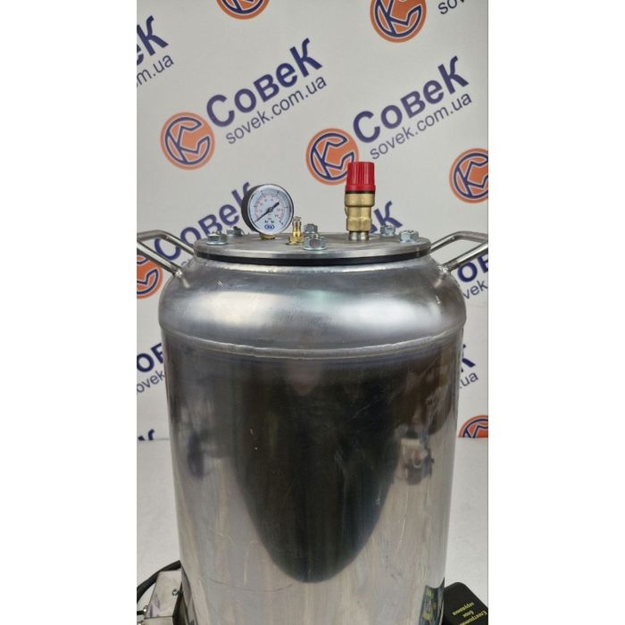 Автоклав з нержавійки 16~24~32банки (вогонь і електро) (гвинт/флянець)