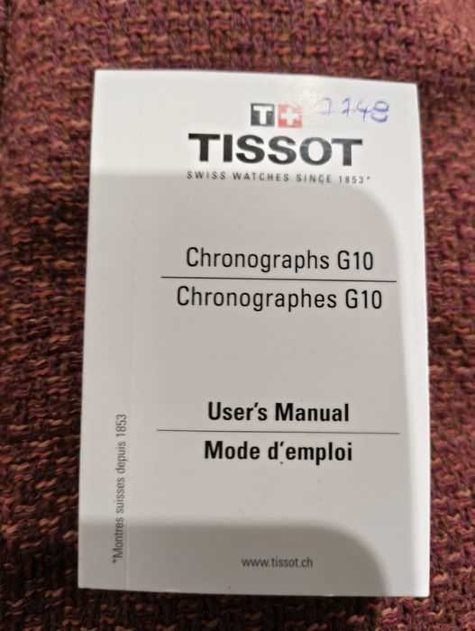Годинник Tissot Chronograph G10