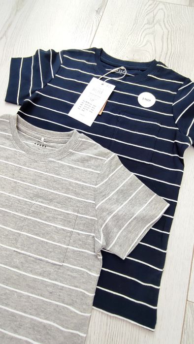 Dwupak chłopięcych t-shirtow BASIC. Name it 116