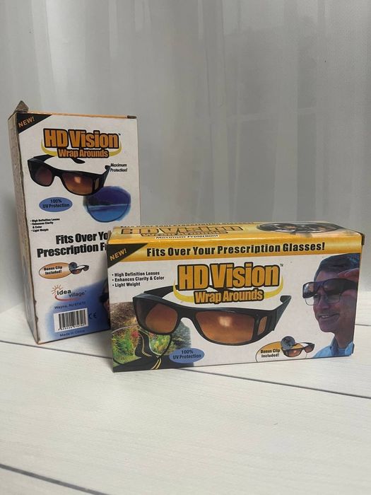 Продаю окуляри HD Vision Wrap Arounds (2 пари)