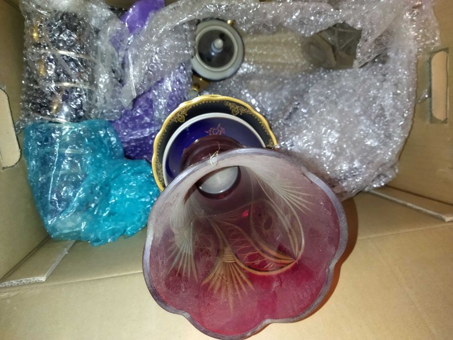 Ваза красное стекло СССР