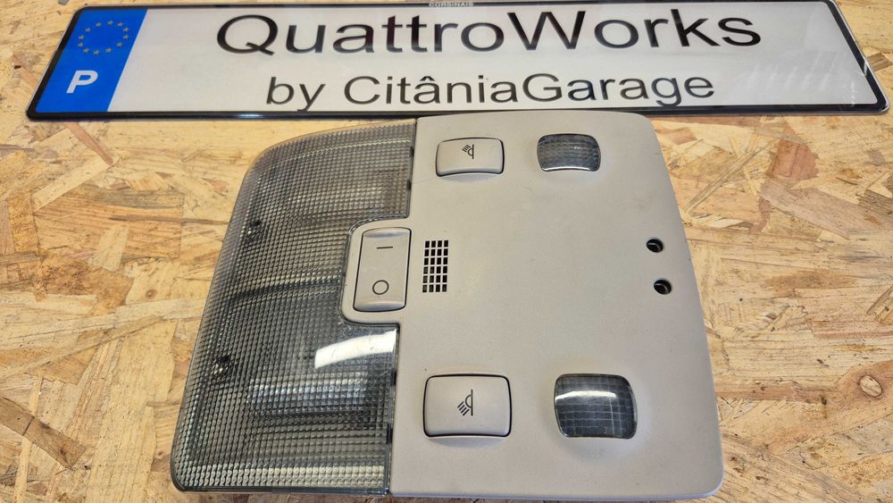 Plafonier teto Audi A4 B5 A3 8L facelift bege original luz vermelha